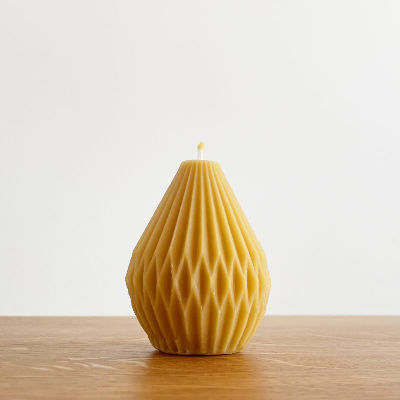 Origami-Kerze aus Bienenwachs